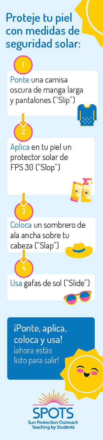 SPOTS bookmark in Spanish